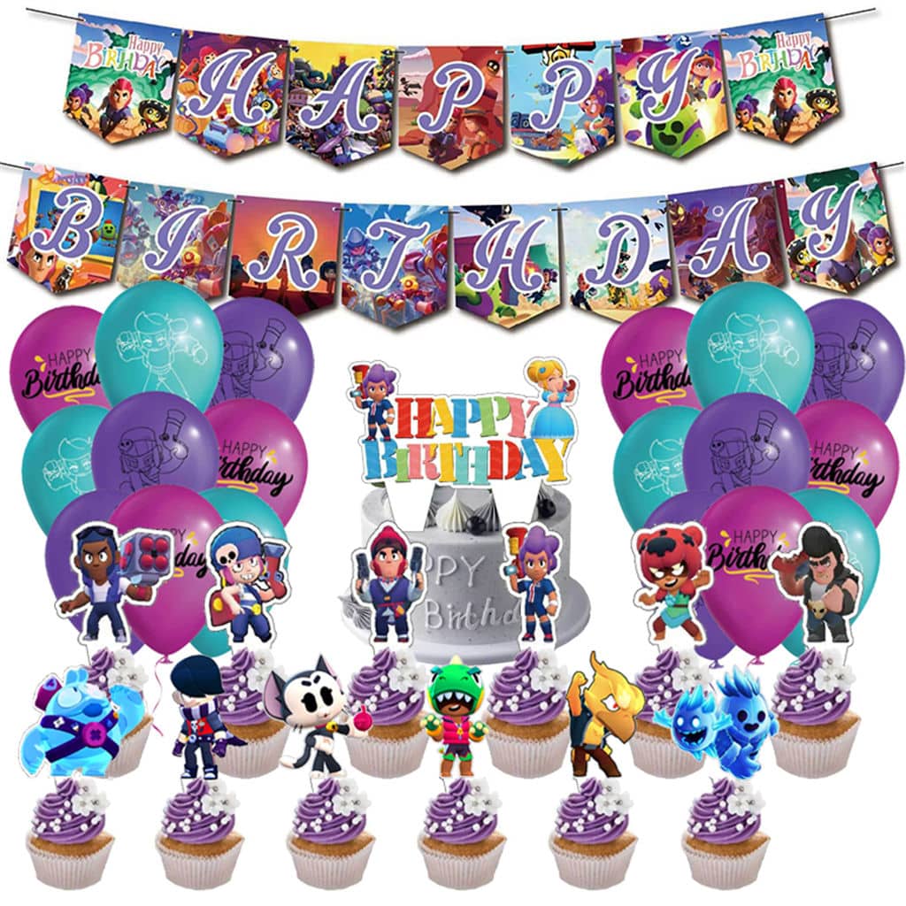 Brawl Stars Theme Birthday Party Decoration Supplies - Image 2