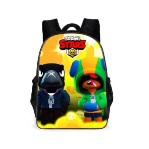 Brawl Stars Backpack: Leon & Crow Schoolbag