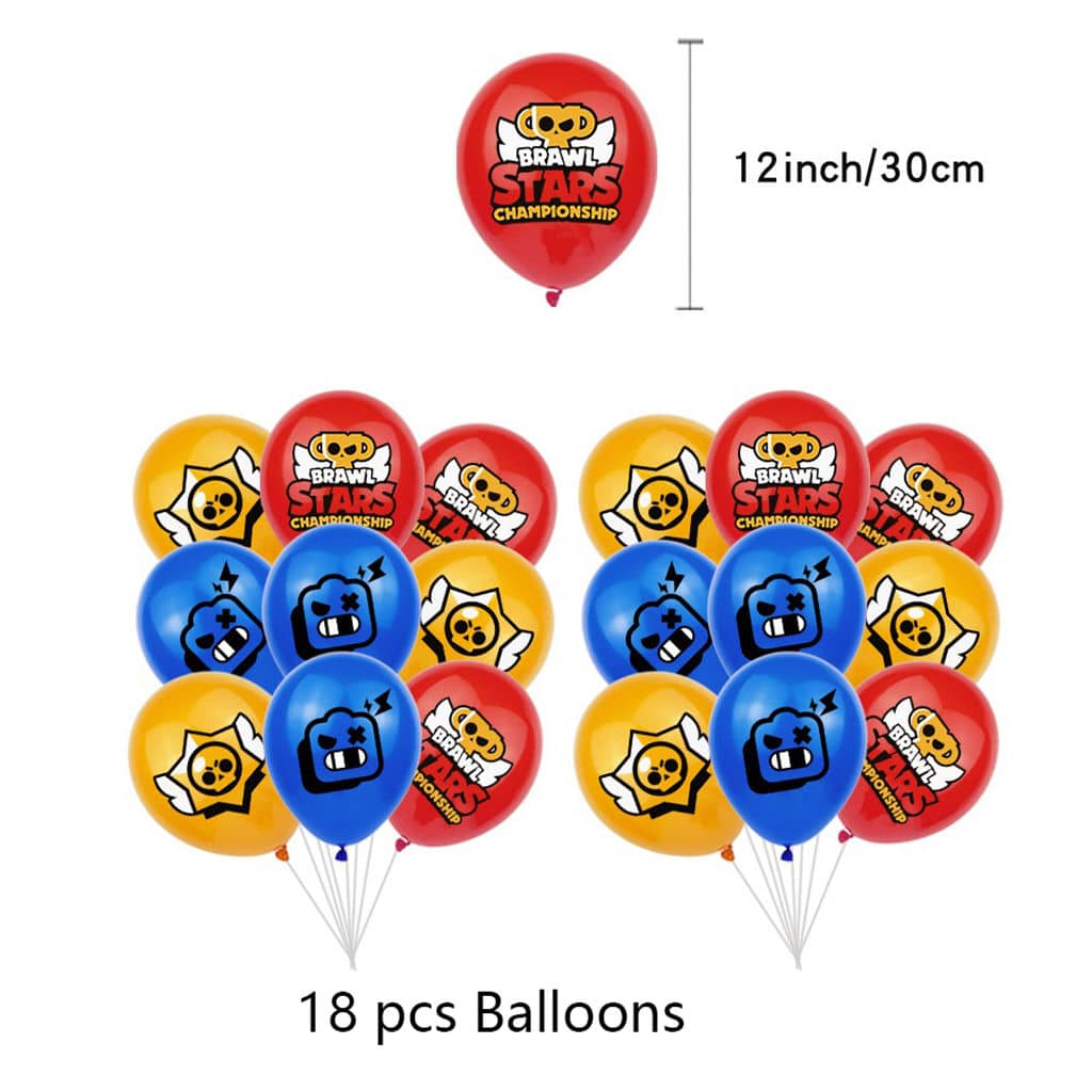 Brawl Stars Balloons Set Party Decorations