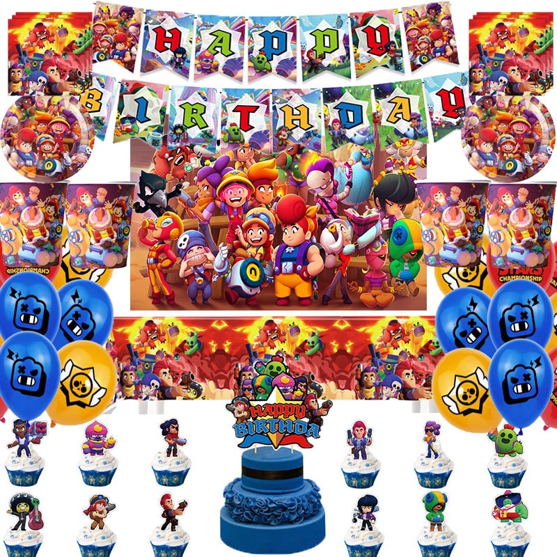 Brawl Stars Party Supplies Birthday Party Decoration