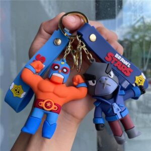 Brawl Stars Figures Keychain: El Primo & Crow