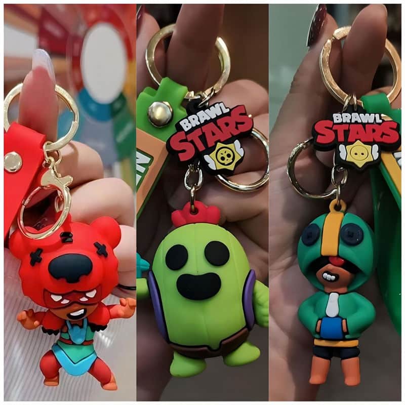 Brawl Stars Figures Keychain Set: Leon, Spike & Nita - Image 2