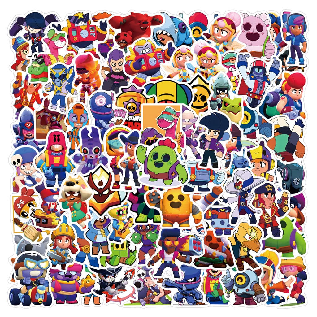55pcs Brawl Stars Stickers Cartoon Stickers for Kids - Image 15