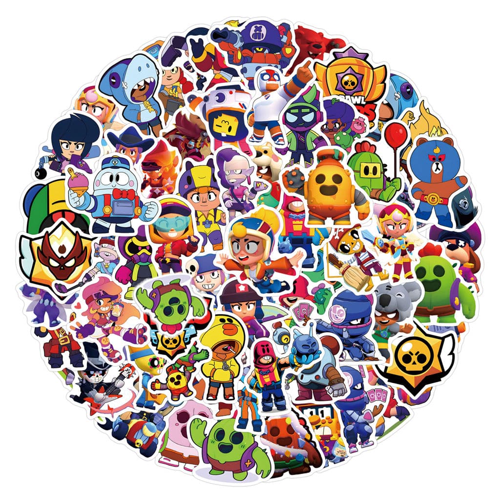 55pcs Brawl Stars Stickers Cartoon Stickers for Kids - Image 14